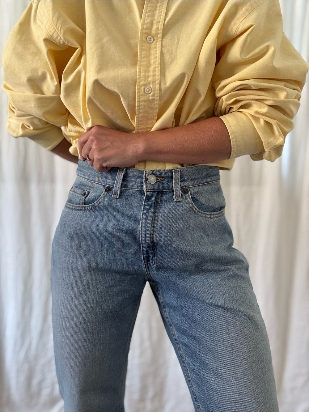 Vintage Levi’s 505 light wash Y2K straight leg mid rise clean - Picture 10 of 12
